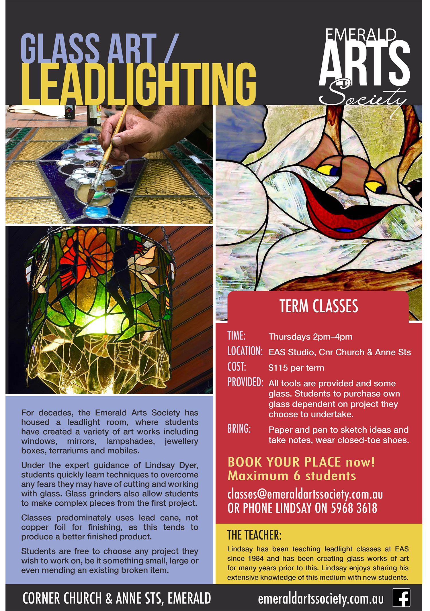 You are currently viewing 2024 Classes: Glass Art / Leadlighting