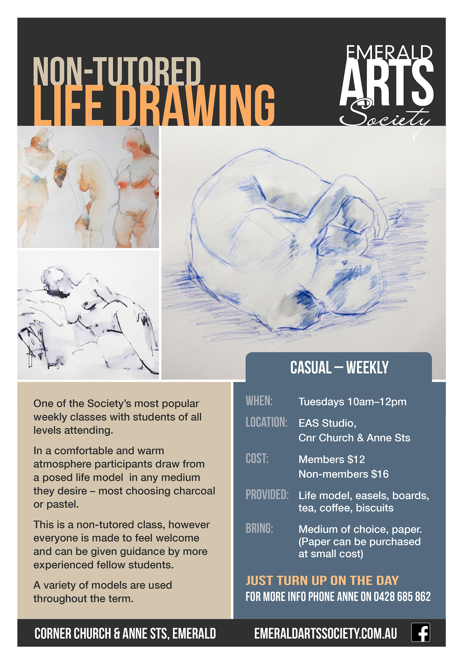 You are currently viewing Non-tutored Life Drawing
