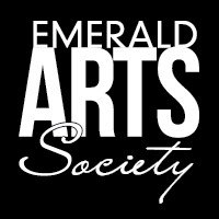 EAS logo - white on black