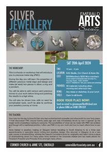 Read more about the article Silver Jewellery Workshop – Sat 20th April 2024